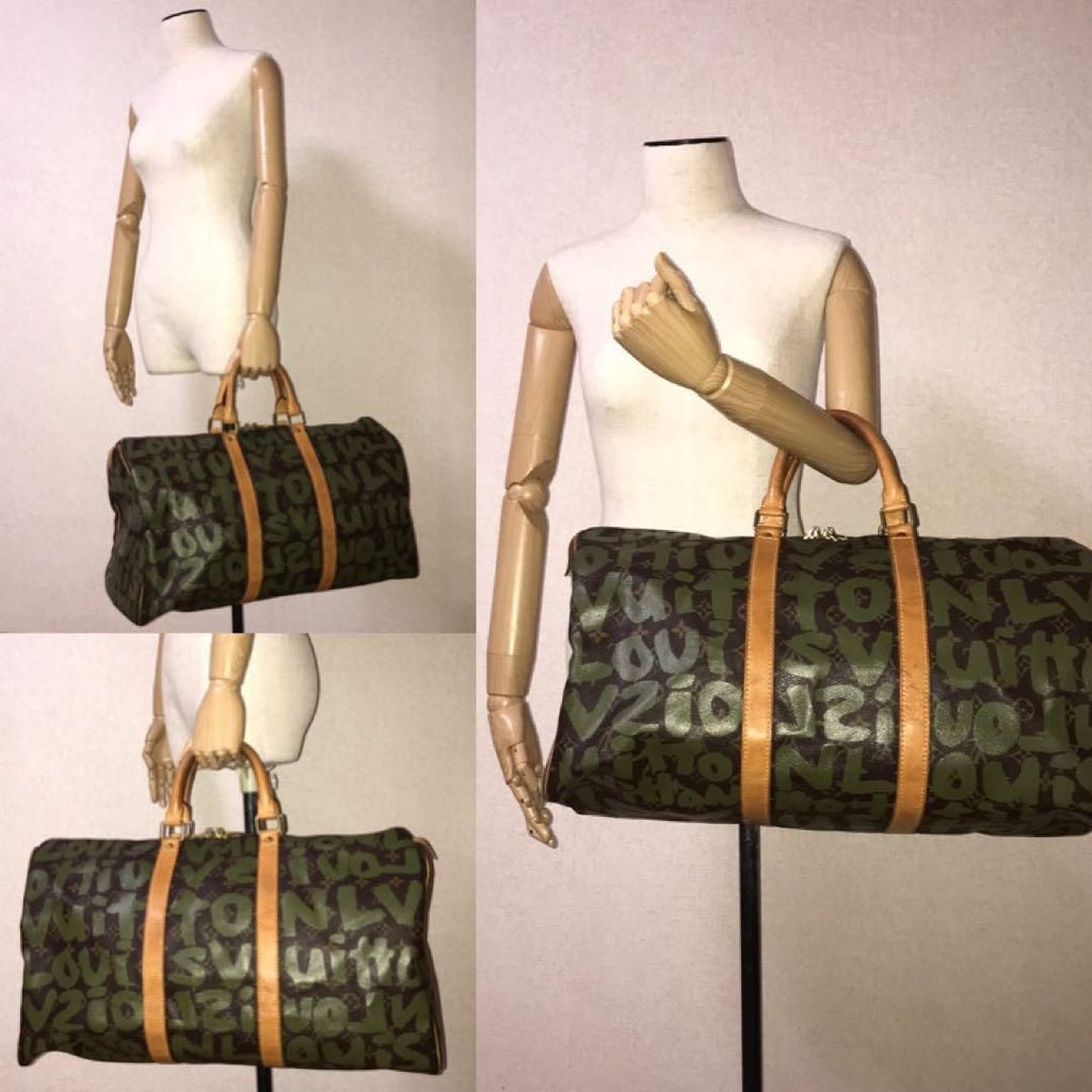 Louis Vuitton Monogram Graffiti Keepall 50 Boston Bag Price Negotiation Welcome — view 9