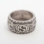 Gucci Taiga Head Arabesque Garden Silver Ring 8 — view 3