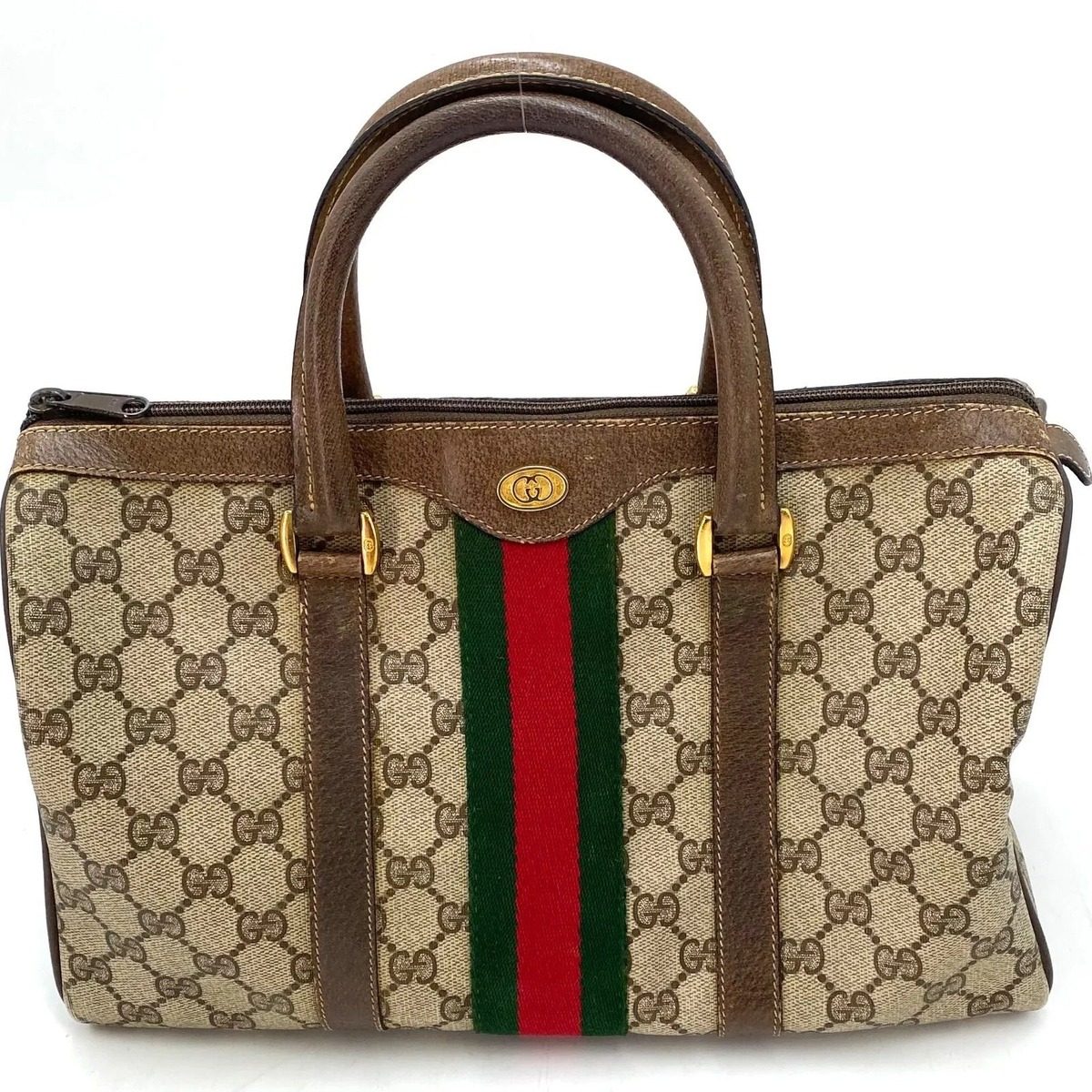 Gucci Handbag Mini Boston Sherry GG Travel Business