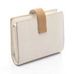 Celine Bifold Wallet Small Strap White Leather — view 2