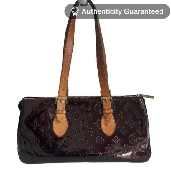Louis Vuitton Vernis Rosewood Avenue Bag Monogram Tote Amarante