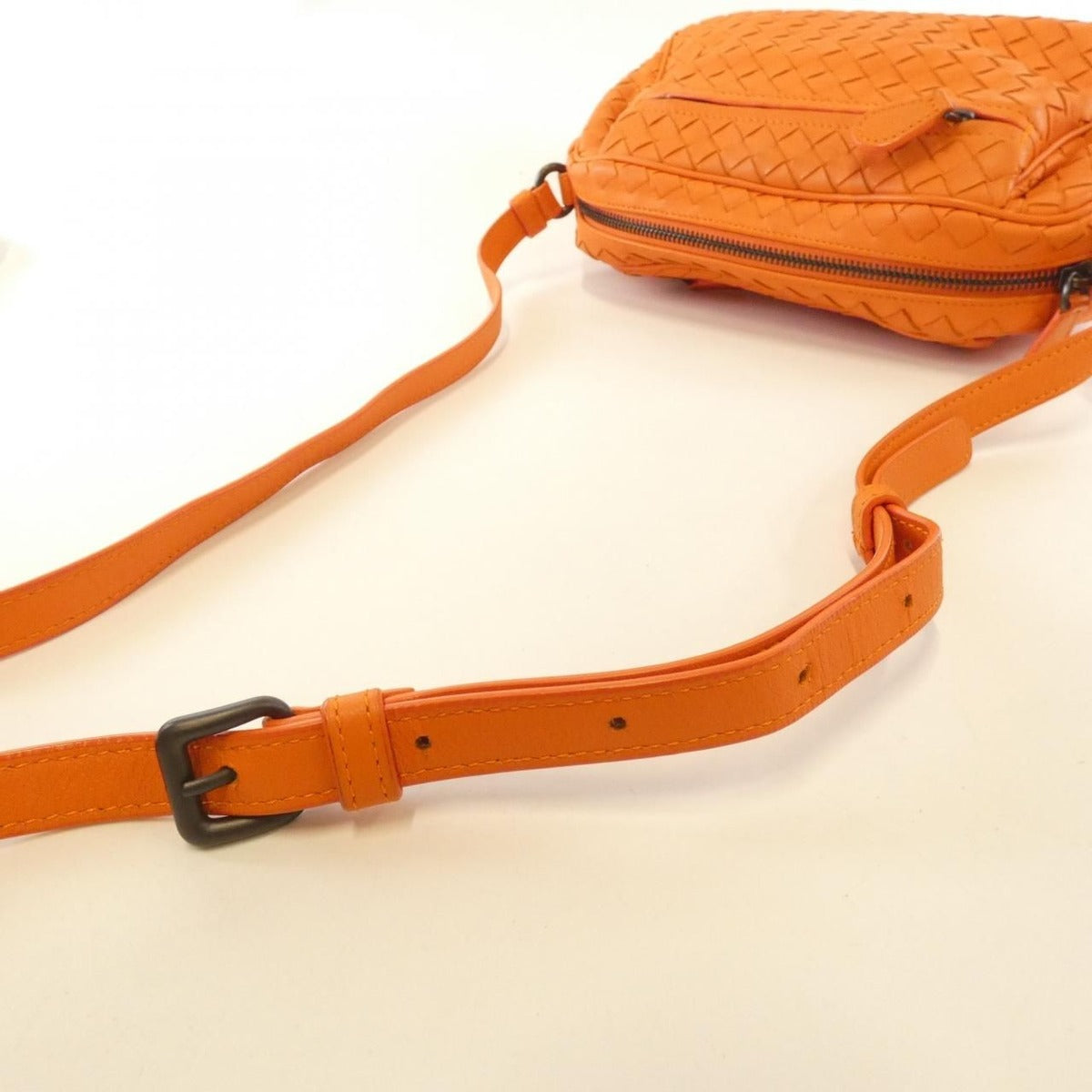 Bottega Veneta Shoulder Bag Leather Orange — view 5