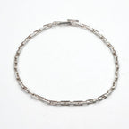 Hermes Bracelet Bangle Cuff Silver Cles PM Hera 18