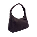 Prada Nylon Brown Handbag Silver — view 2