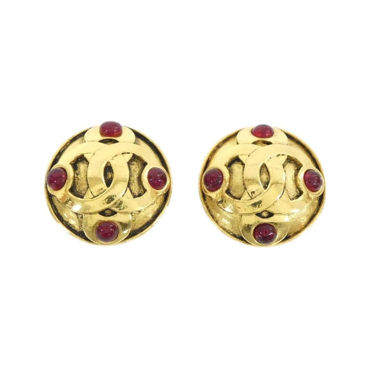 Chanel Vintage Earrings Gold