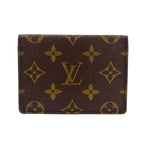 Louis Vuitton Porto 2 Cult Vertical Monogram Leather Brown Card Case