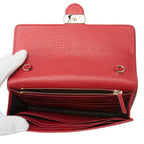 Gucci Clutch and Second Bag Shoulder Dollar Calf Red — view 5