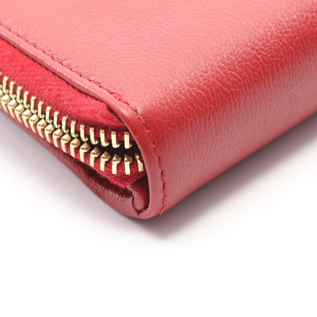 Saint Laurent Yves Bifold Wallet YSL Logo Red Leather — view 7