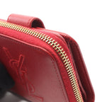 Saint Laurent Yves Bifold Wallet YSL Logo Red Leather — view 8