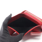 Saint Laurent Yves Bifold Wallet YSL Logo Red Leather — view 9
