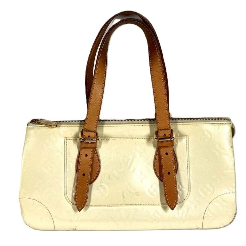 Louis Vuitton Handbag Rosewood Avenue Monogram Vernis Canvas Pe Lou White