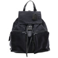Gucci 019.2058.0173.5 Nylon Canvas And Leather Black Backpack Daypack