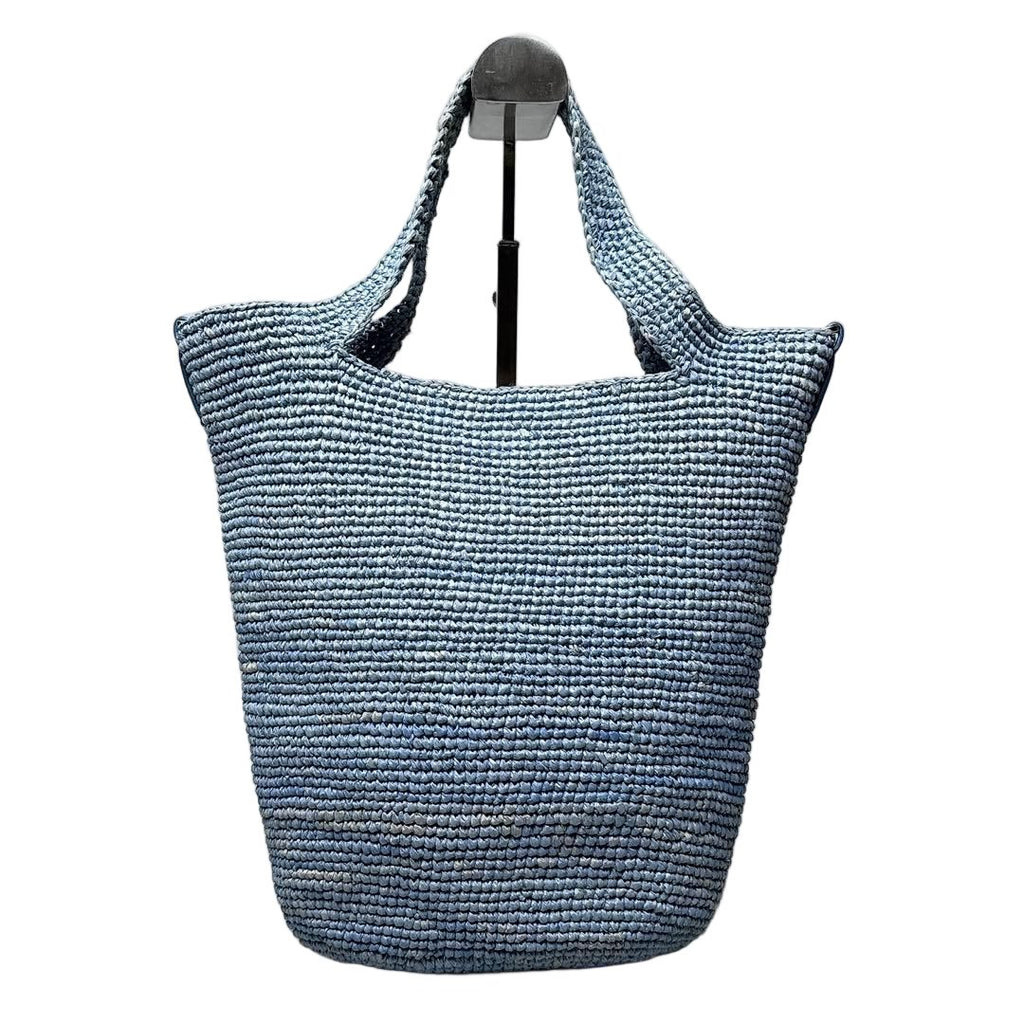 Loewe Slit Mini Raffia Basket Shoulder — view 2