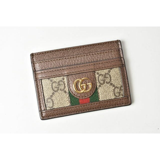 Gucci Card Case Business Holder Beige Brown 96 iwg 8745 — view 2