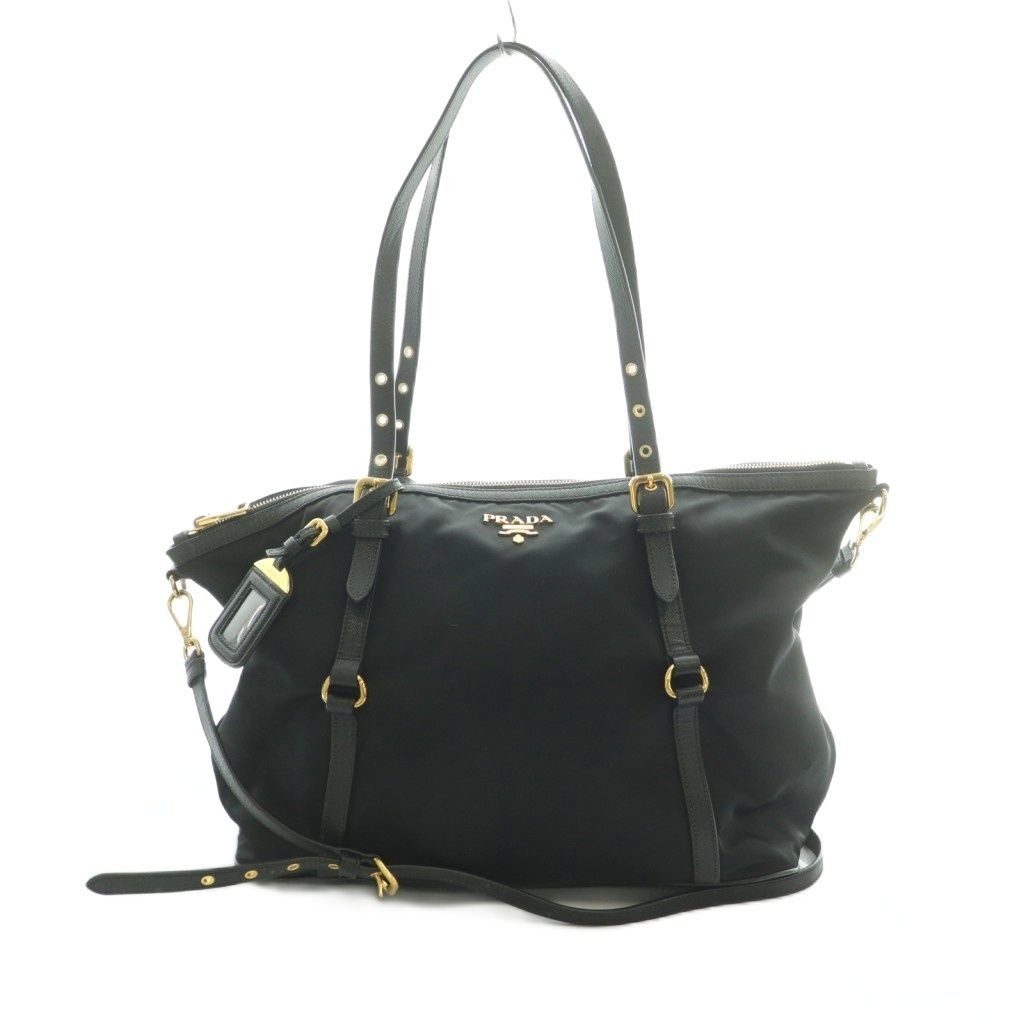 Prada 2-Way Tote Shoulder Bag Black