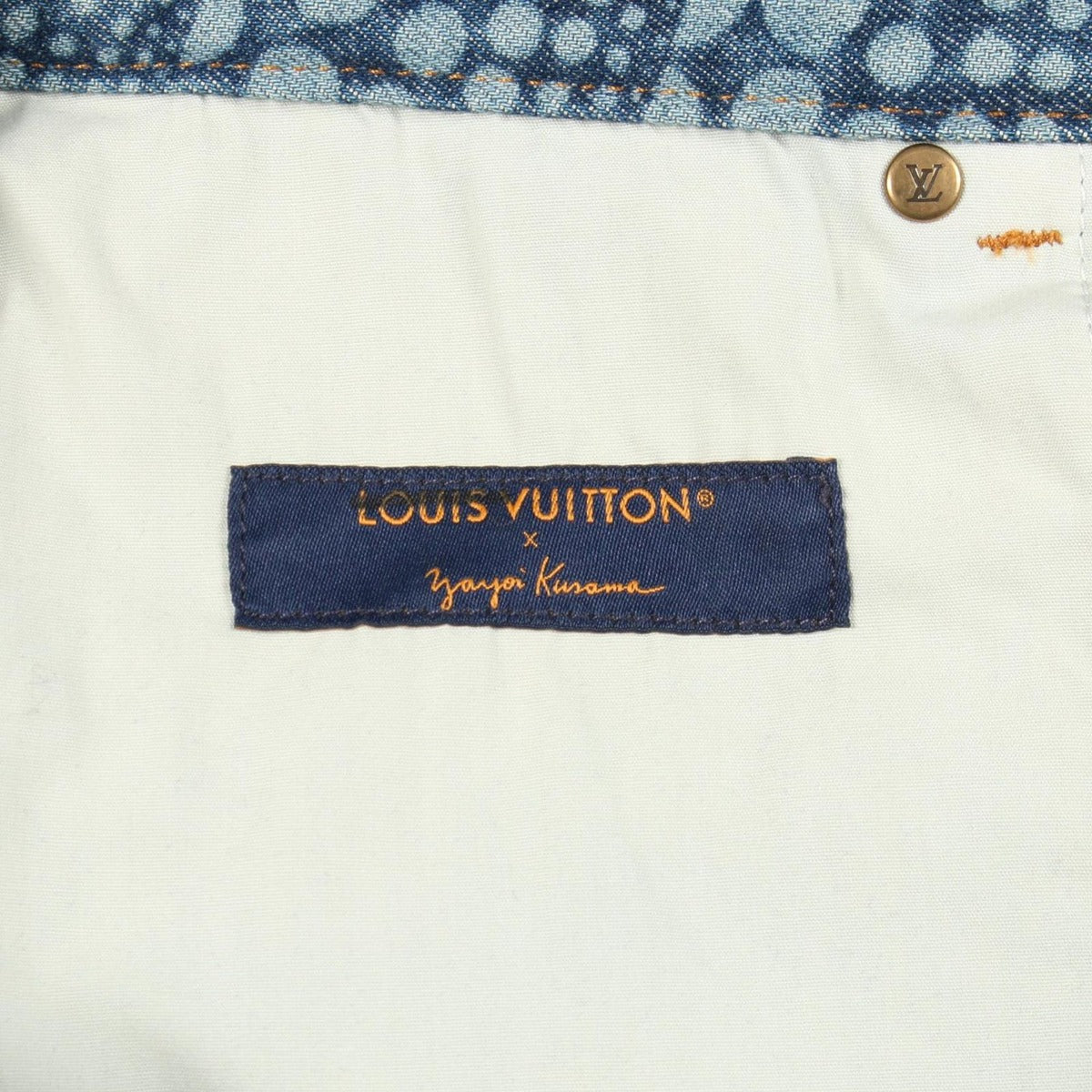 Louis Vuitton Denim Pants LV YK Over Pumpkin Cotton Yayoi Kusama — view 3
