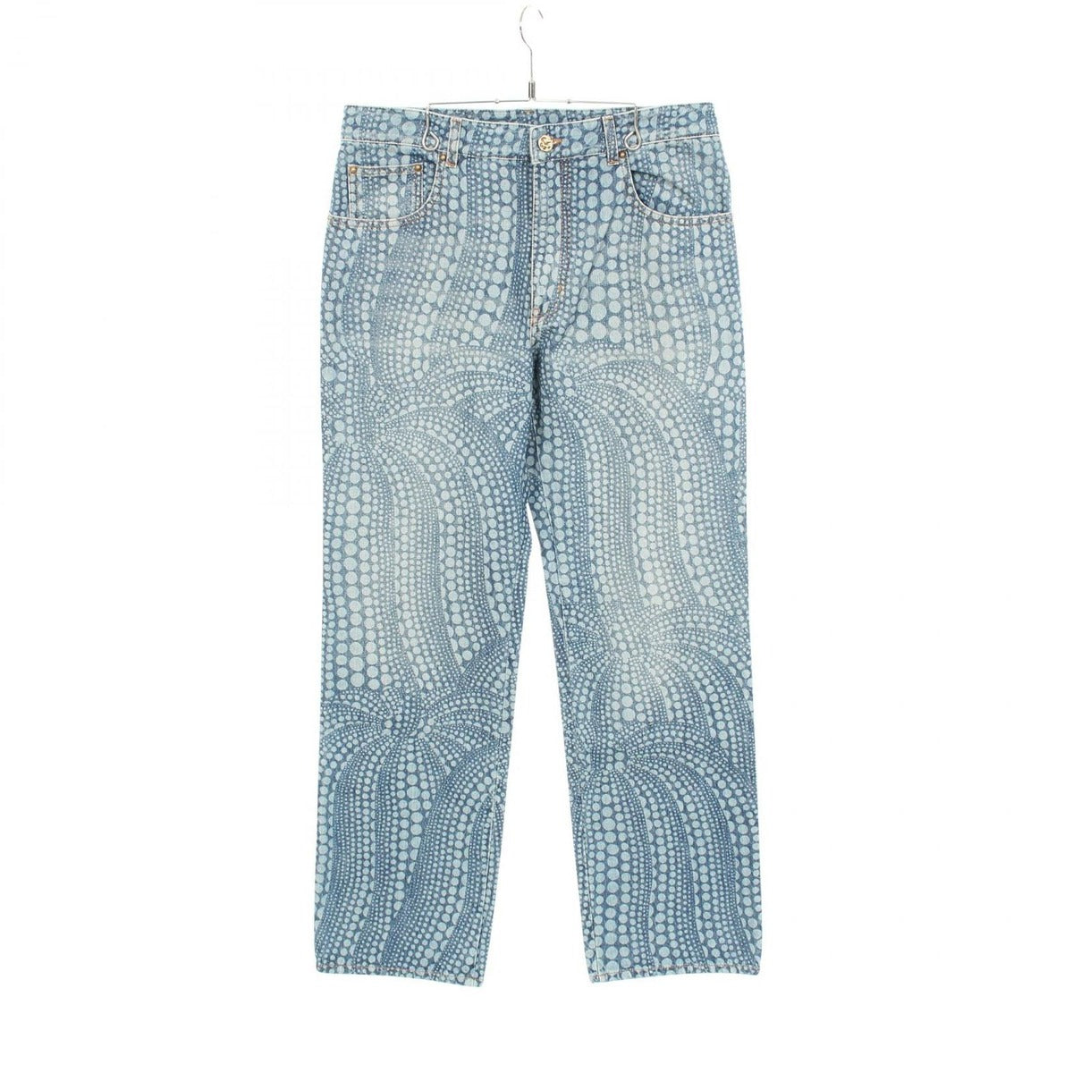 Louis Vuitton Denim Pants LV YK Over Pumpkin Cotton Yayoi Kusama