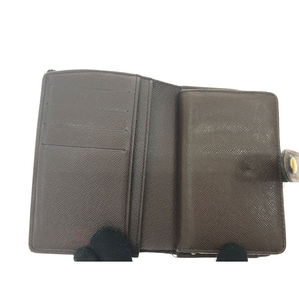 Louis Vuitton Damier Portefeuille Viennois Clasp Bifold Wallet Brown — view 3