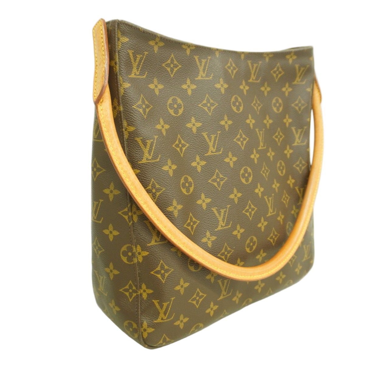 Louis Vuitton Shoulder Bag Monogram Looping GM Brown — view 2