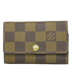 Louis Vuitton LV Multicles 6 Damier Ebene Key Case 6 Rows Brown Key Holder