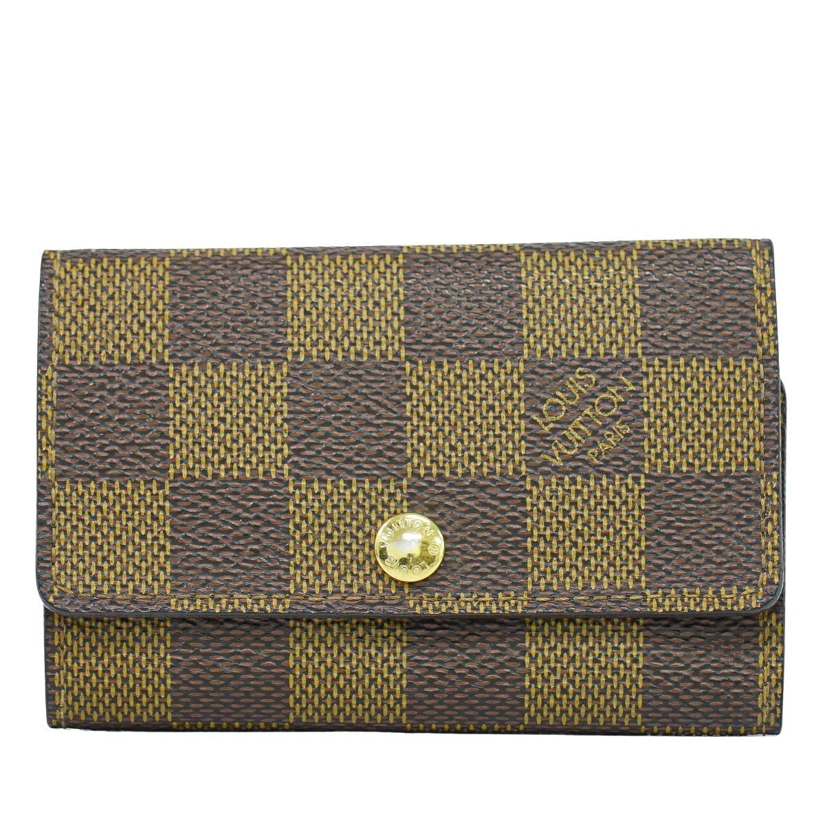 Louis Vuitton LV Multicles 6 Damier Ebene Key Case 6 Rows Brown Key Holder