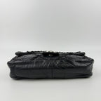 Chanel CC Logo Ultra Stitch Chain Shoulder Bag Black Leather Vintage — view 7