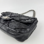 Chanel CC Logo Ultra Stitch Chain Shoulder Bag Black Leather Vintage — view 9