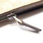 Gucci Shoulder Bag GG Crystal Beige Canvas Leather — view 8