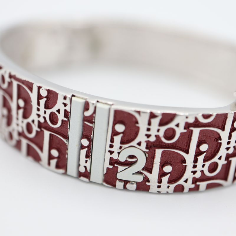 Christian Dior Bangle Trotter Bracelet Accessory Red H1481 — view 5