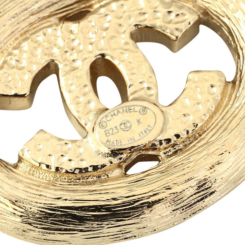 Chanel Stud Earrings Gold Silver — view 9