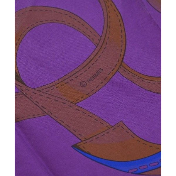 Hermes Bandana Scarf Blue — view 4
