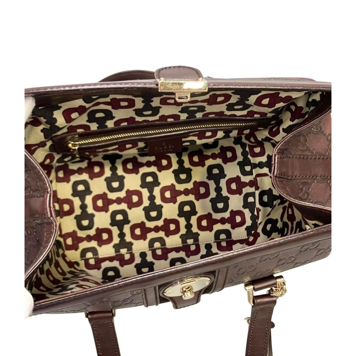 Gucci Mini Boston Bag Gold Guccissima — view 5