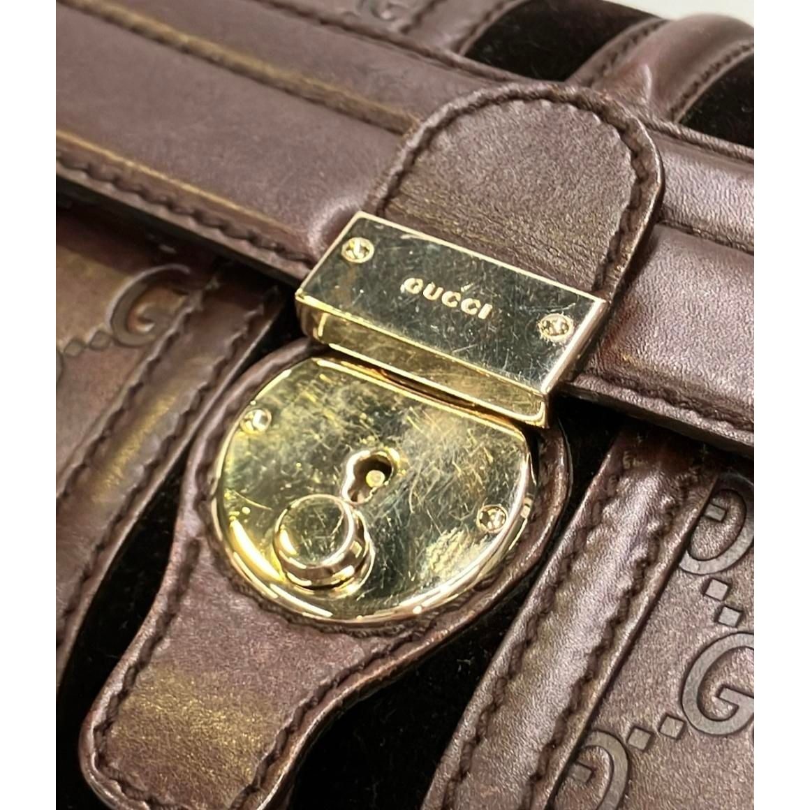 Gucci Mini Boston Bag Gold Guccissima — view 8