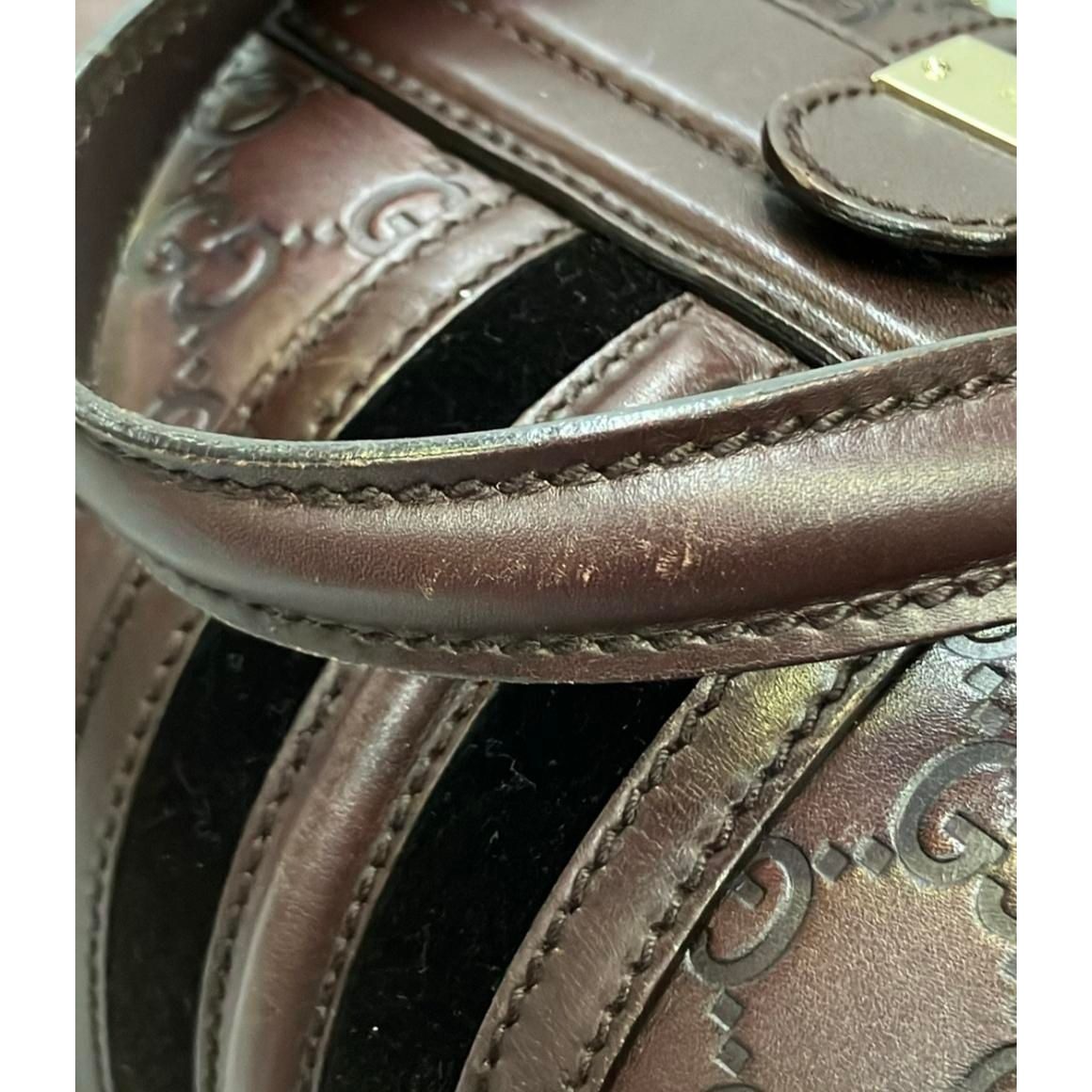 Gucci Mini Boston Bag Gold Guccissima — view 9