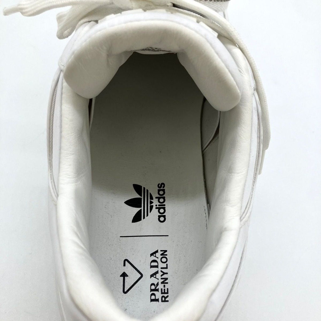 Prada 742 Re-Nylon Adidas Forum Low White Management Tkt Sneaker — view 5