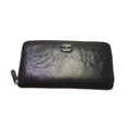 Chanel Camellia Lambskin Zip Around Wallet