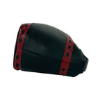 Saint Laurent Yves YSL Logo Cutout Leather Handbag Black Red — view 6