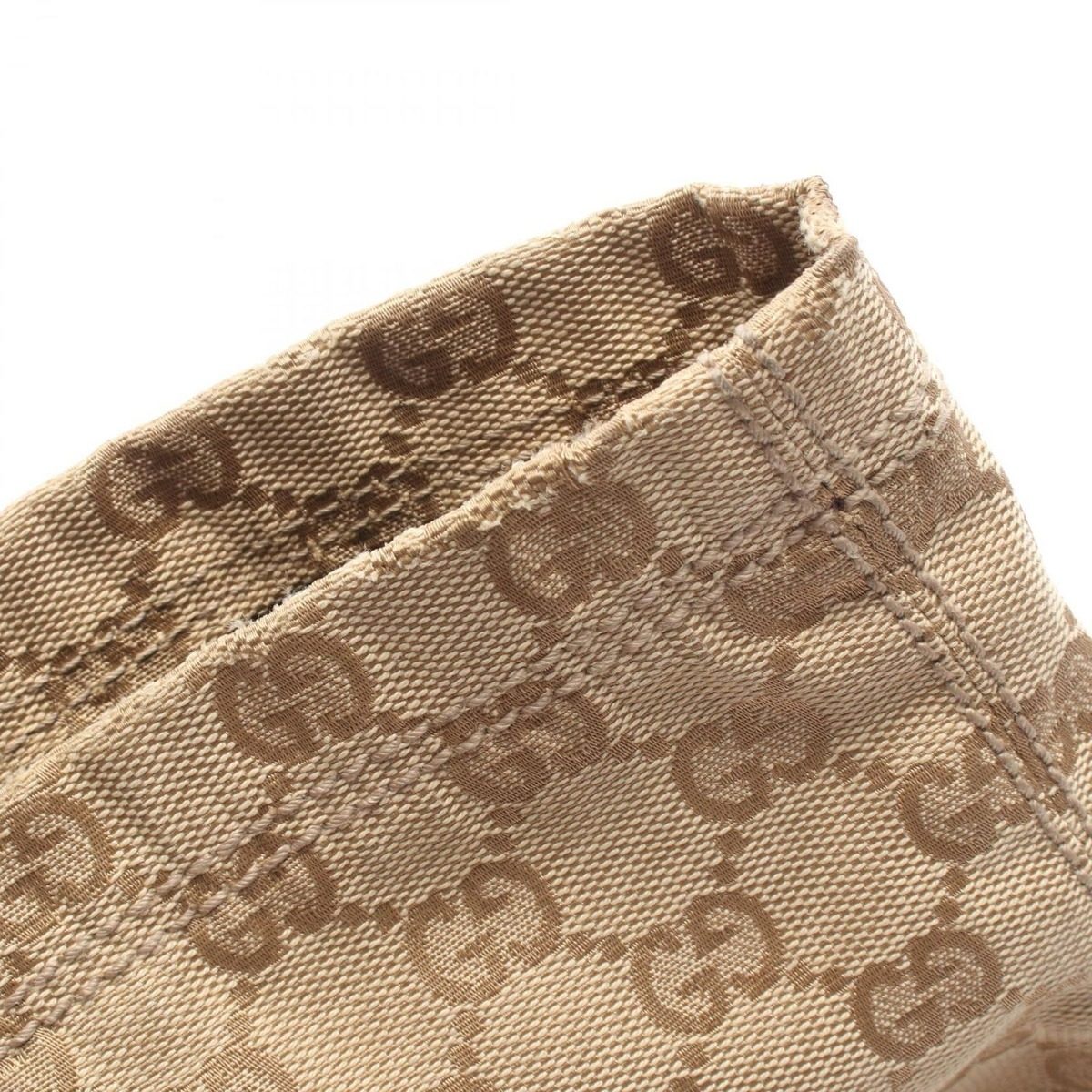 Gucci Tote GG Crystal Beige Red Canvas Leather — view 8