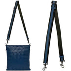 Bottega Veneta Shoulder Bag Blue Intrecciato Leather — view 3