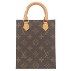 Louis Vuitton 2-Way Bag Petite Sac Plat Monogram Canvas Gold Handbag