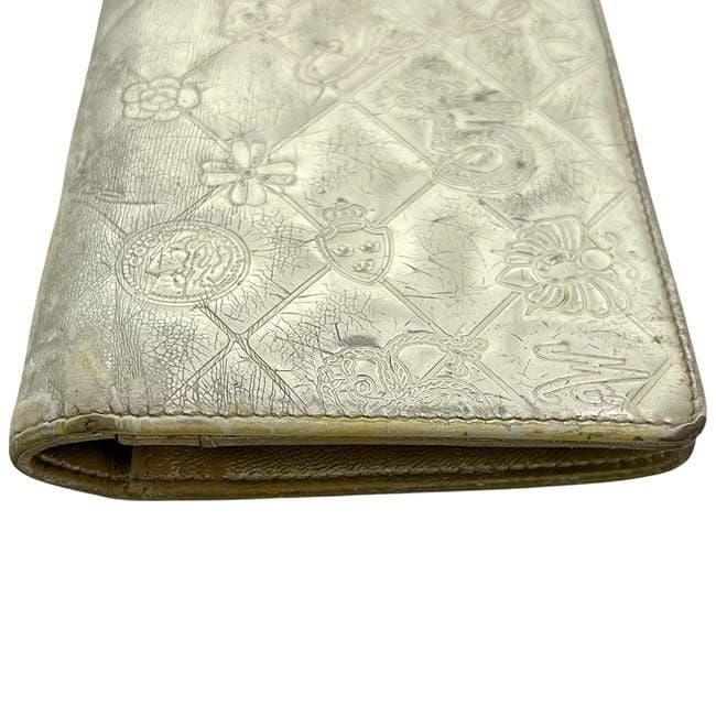 Chanel Bifold Long Wallet Gold Icon Symbol Charm — view 6