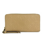 Louis Vuitton Zippy Wallet Monogram Empreinte Dune Beige Long