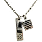 Louis Vuitton Collier Damier Colors Necklace Plated Silver