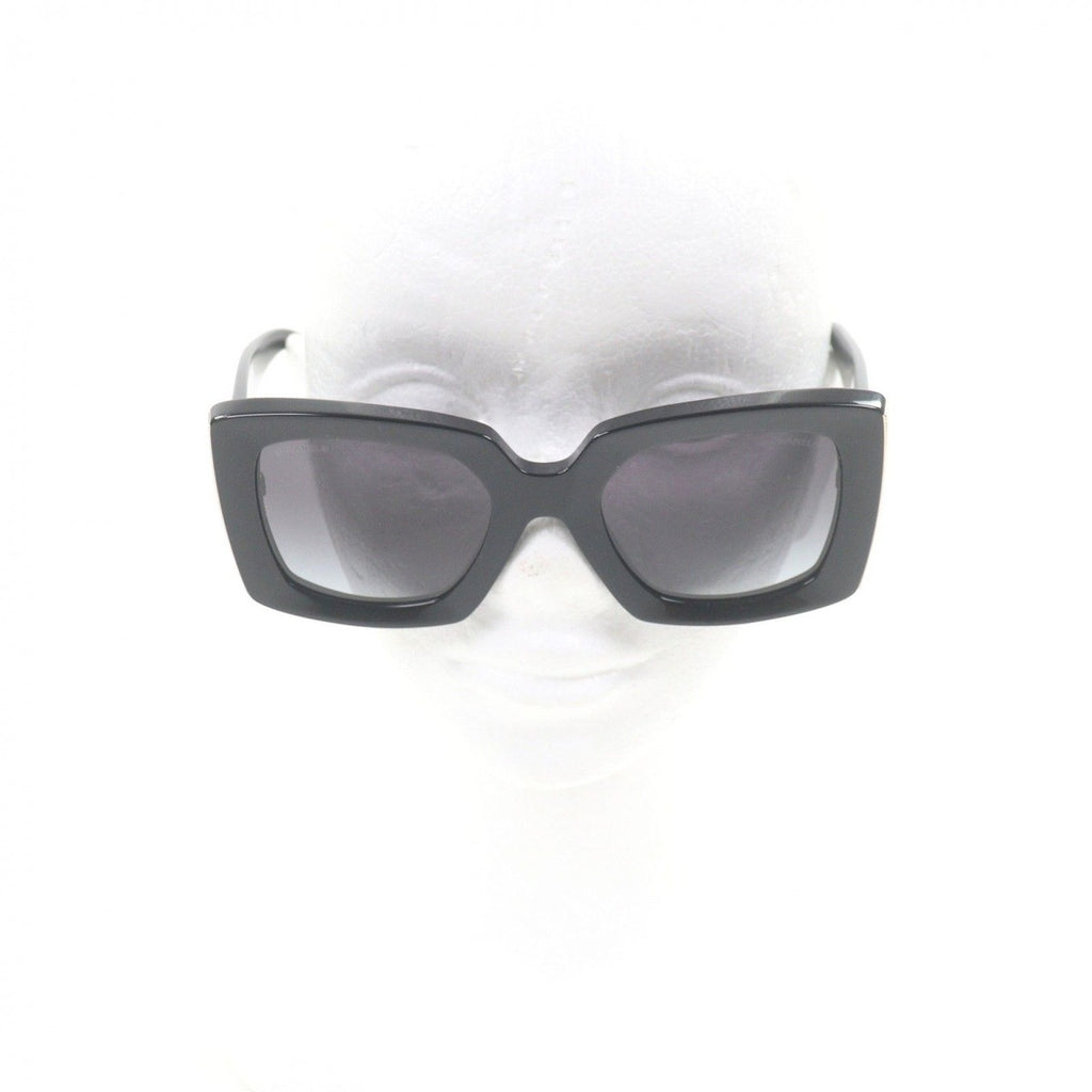 Chanel CC Logo Rectangle Shape Eyewear Sunglasses Book Gold — view 3