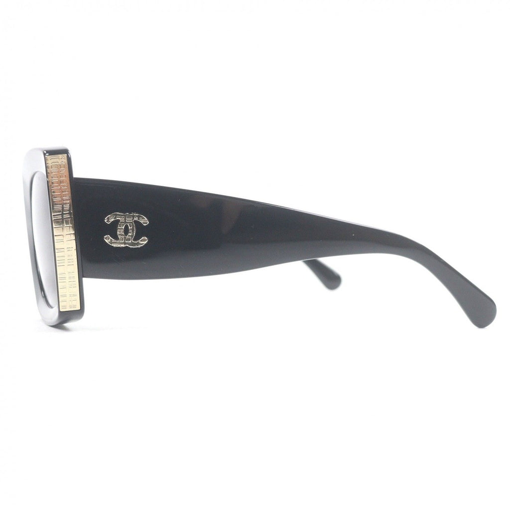Chanel CC Logo Rectangle Shape Eyewear Sunglasses Book Gold — view 4