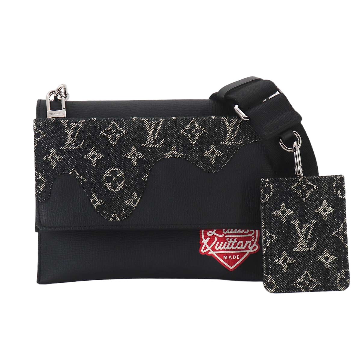 Louis Vuitton LV Squared Trio Pouch Shoulder Bag Monogram Drip Noir