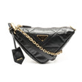 Prada Shoulder Bag Nappa Leather Quilted Triangle