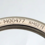 Louis Vuitton Key Holder Porte Cles Circle Metal Leather Silver Gray — view 4
