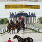 Hermes Scarf Silk Carre 90 les Haras Nationaux National Stallion Farm Red — view 6