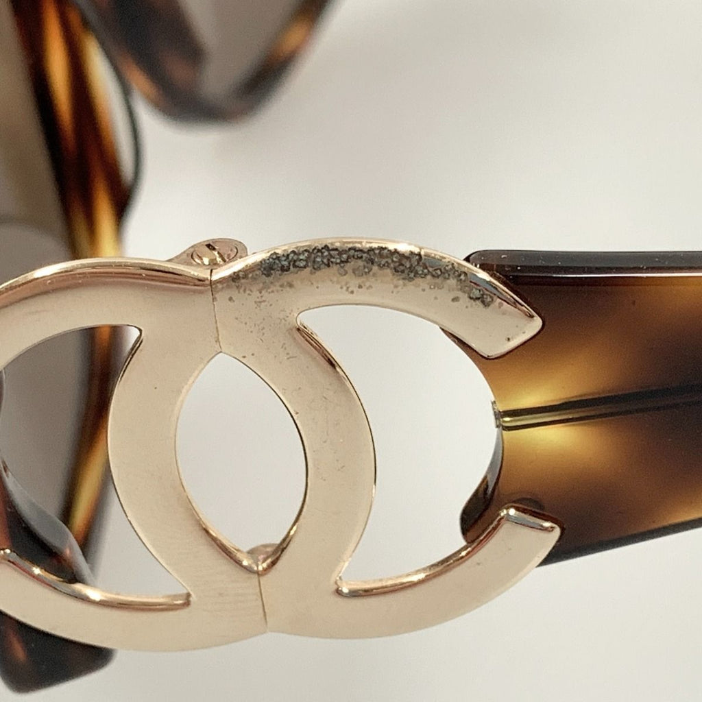 Chanel Coco Mark Sunglasses Smoke Brown 02461 91235 — view 6
